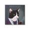Stupell Industries Aristocat Witty Smiling Cat Portrait Smoking Pipe Canvas Wall Art